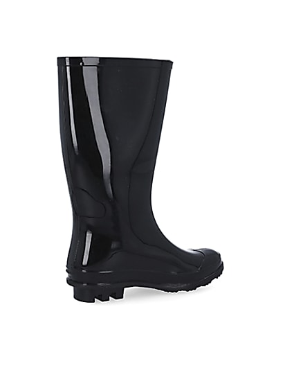 360 degree animation of product Girls black RIR wellie boots frame-13