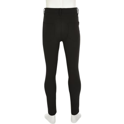 girls black skinny trousers