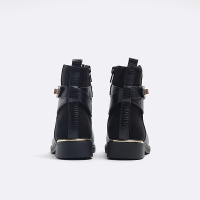 girls black riding boots