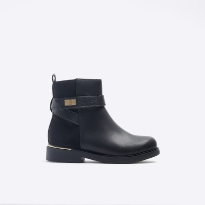 Cheap girls black boots hotsell