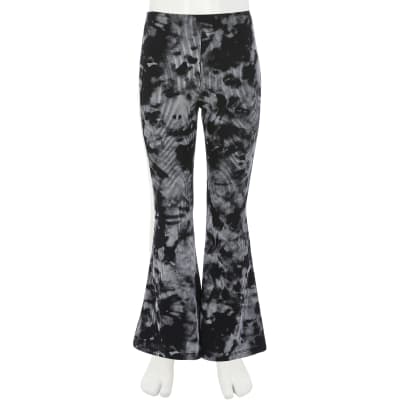 tie dye flared trousers