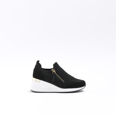 girls wedge trainers