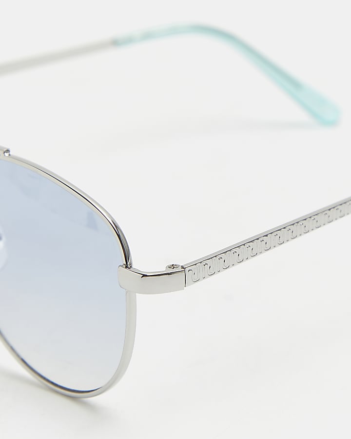 Girls blue aviator sunglasses
