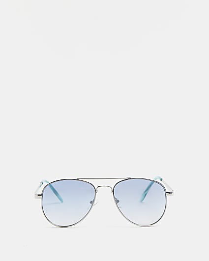 Girls blue aviator sunglasses