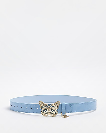 Girls blue butterfly belt