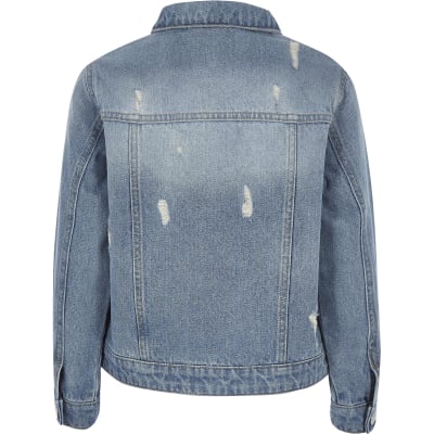river island girls denim jacket