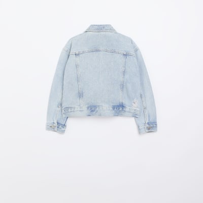 Girls denim jacket river hot sale island