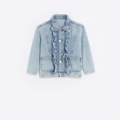 Frill denim hot sale jacket zara