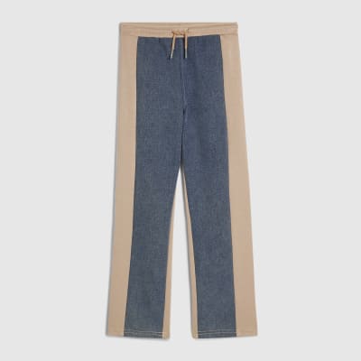 Girls Blue Hybrid Drawstring Straight Jeans