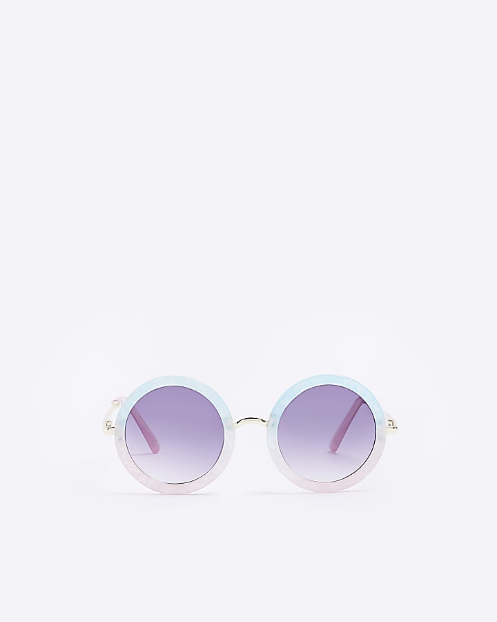 Girls Blue Oversized Sunglasses