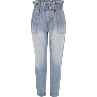 river island paperbag jeans