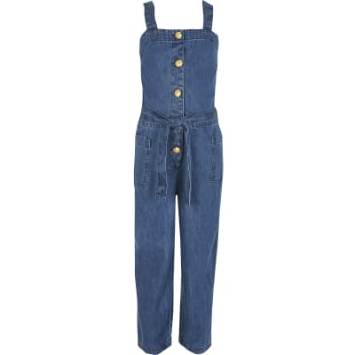 river island denim jumpsuit