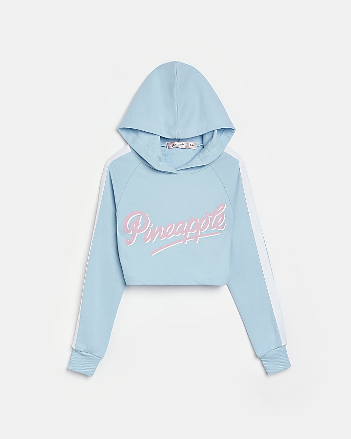 Girls blue Pineapple hoodie