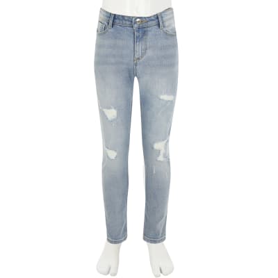 girls blue skinny jeans
