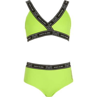 river island green swimsuit