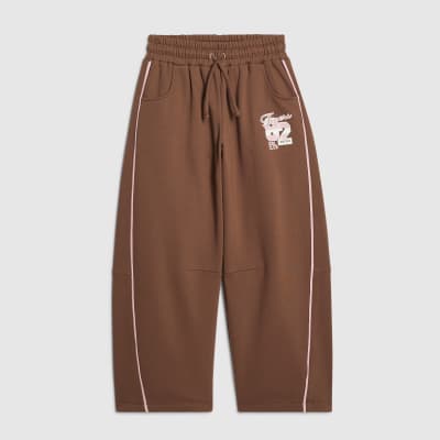 Girls Brown 82 Joggers
