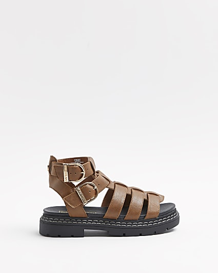 Girls brown Gladiator sandals
