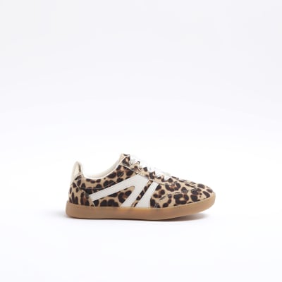 River island leopard print trainers on sale