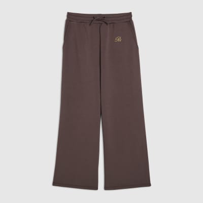 Girls Brown Premium Wide Leg Trousers