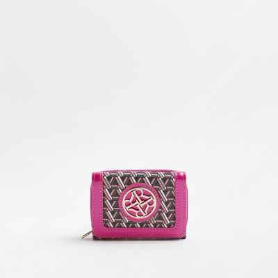 Girls Brown RI Geometric Print Purse