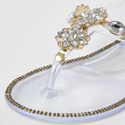 diamante embellished sandals