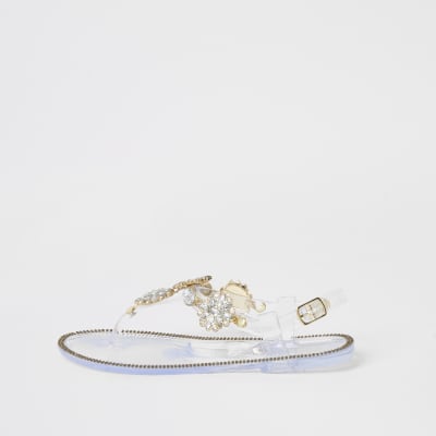 river island chain sandals