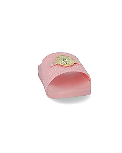 360 degree animation of product Girls coral panther head RI jelly sliders frame-20