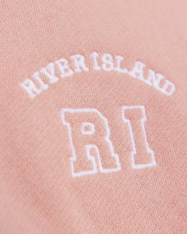 Girls coral RI branded hoodie