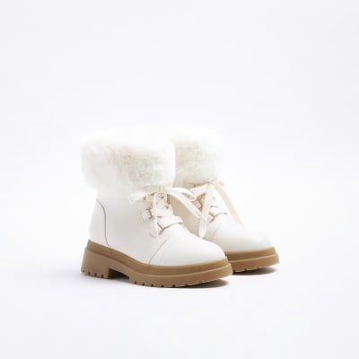 River island faux fur hot sale boots