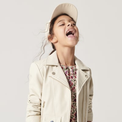 River island children's hot sale leather jacket