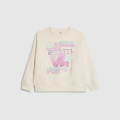 Girls Cream Soda Pop Girl Cropped Sweatshirt