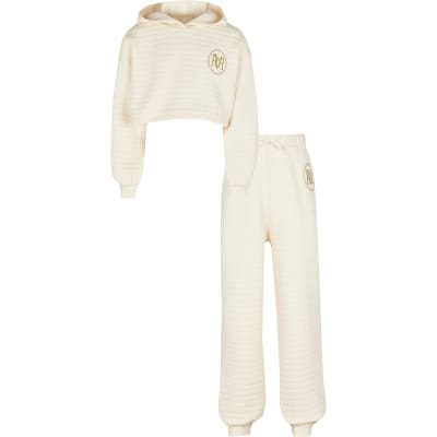 river island cream joggers
