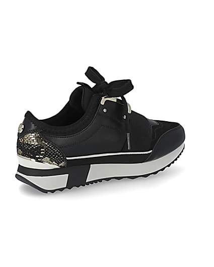 360 degree animation of product Girls elasticated runner trainers frame-16