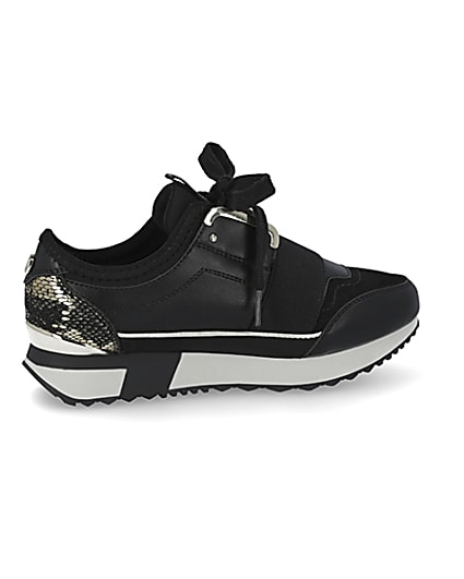 360 degree animation of product Girls elasticated runner trainers frame-17