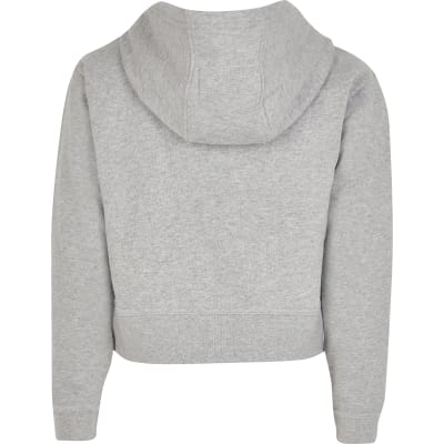 zip front cropped sweater