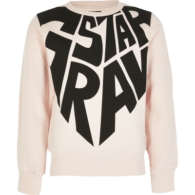 pink g star hoodie