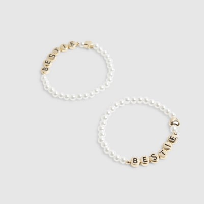 Girls Gold BFF Bracelet Set