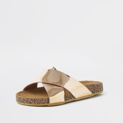 river island girls sliders