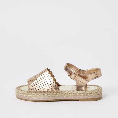 river island gold shoes sale