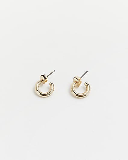 Girls gold plated hoop earrings