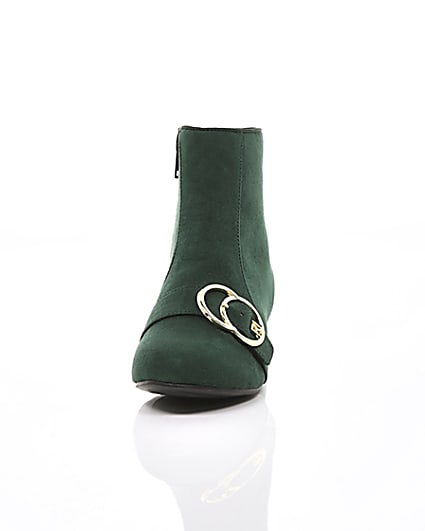 360 degree animation of product Girls green double circle RI boots frame-3