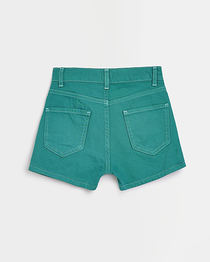 Girls green Mom shorts