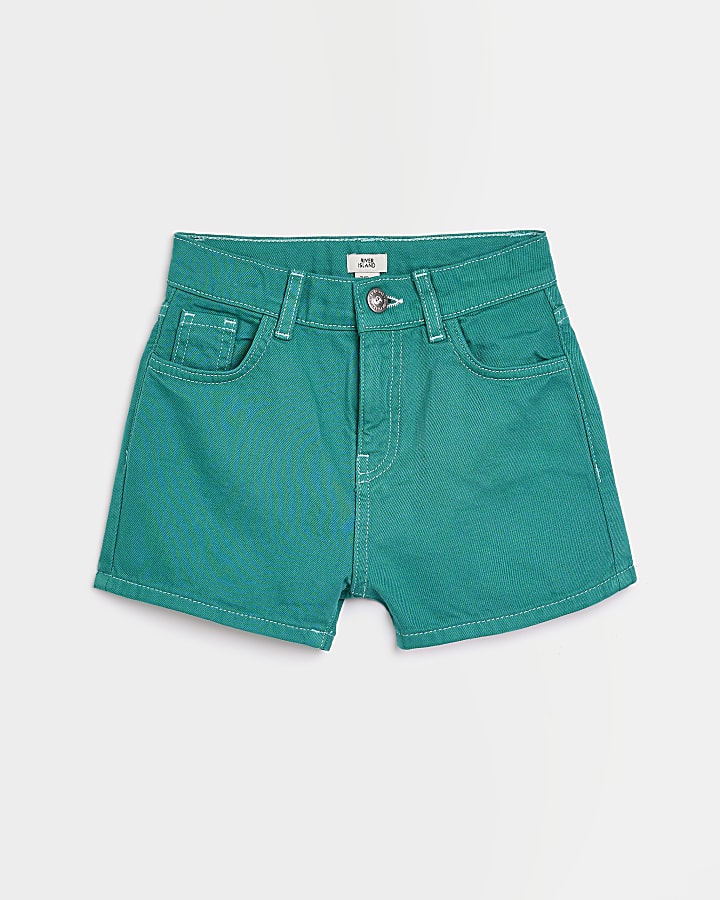 Girls green Mom shorts