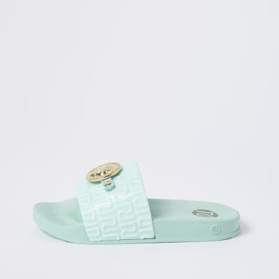 girls green sandals