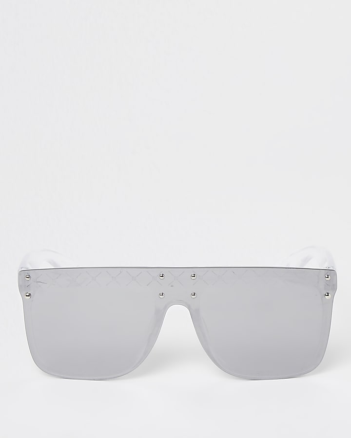 Girls grey clear visor sunglasses