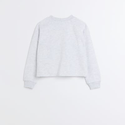 Girls Grey Couture Graphic Sweatshirt