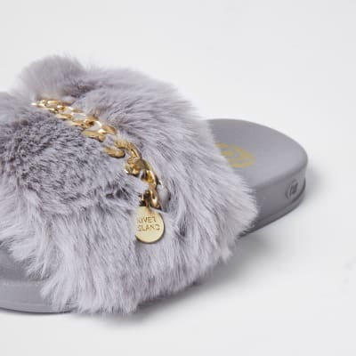 river island girls sliders