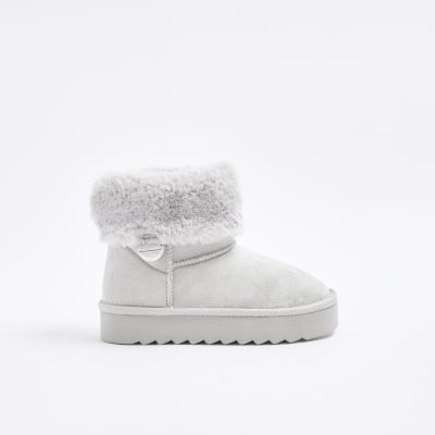 River island faux store fur lined boots