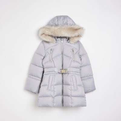 Girls grey outlet coats