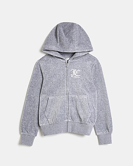 Girls grey Juicy Couture hoodie